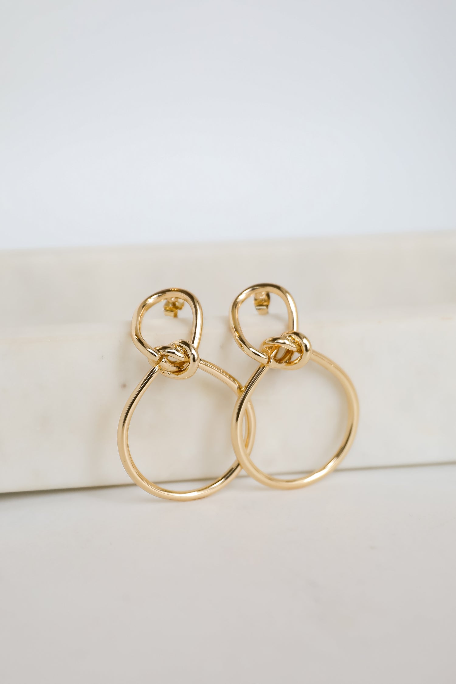 Leah Gold Statement Earrings