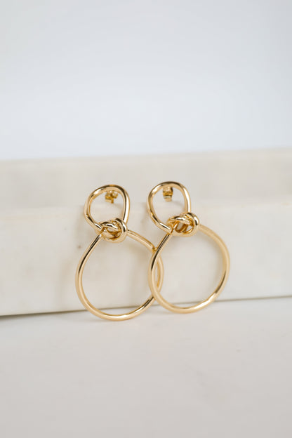 Leah Gold Statement Earrings