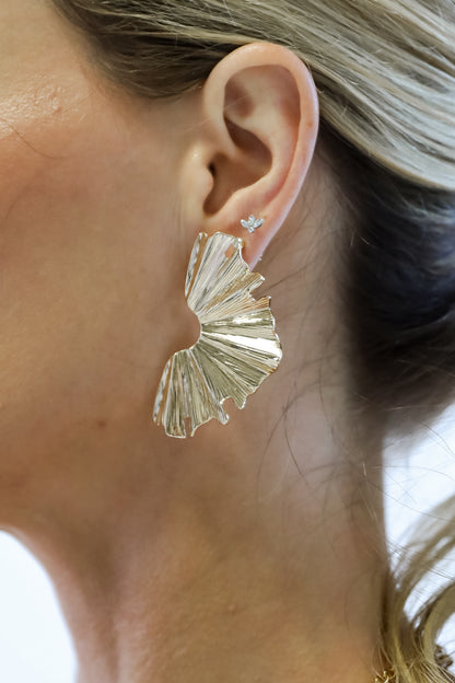 Claire Gold Statement Earrings