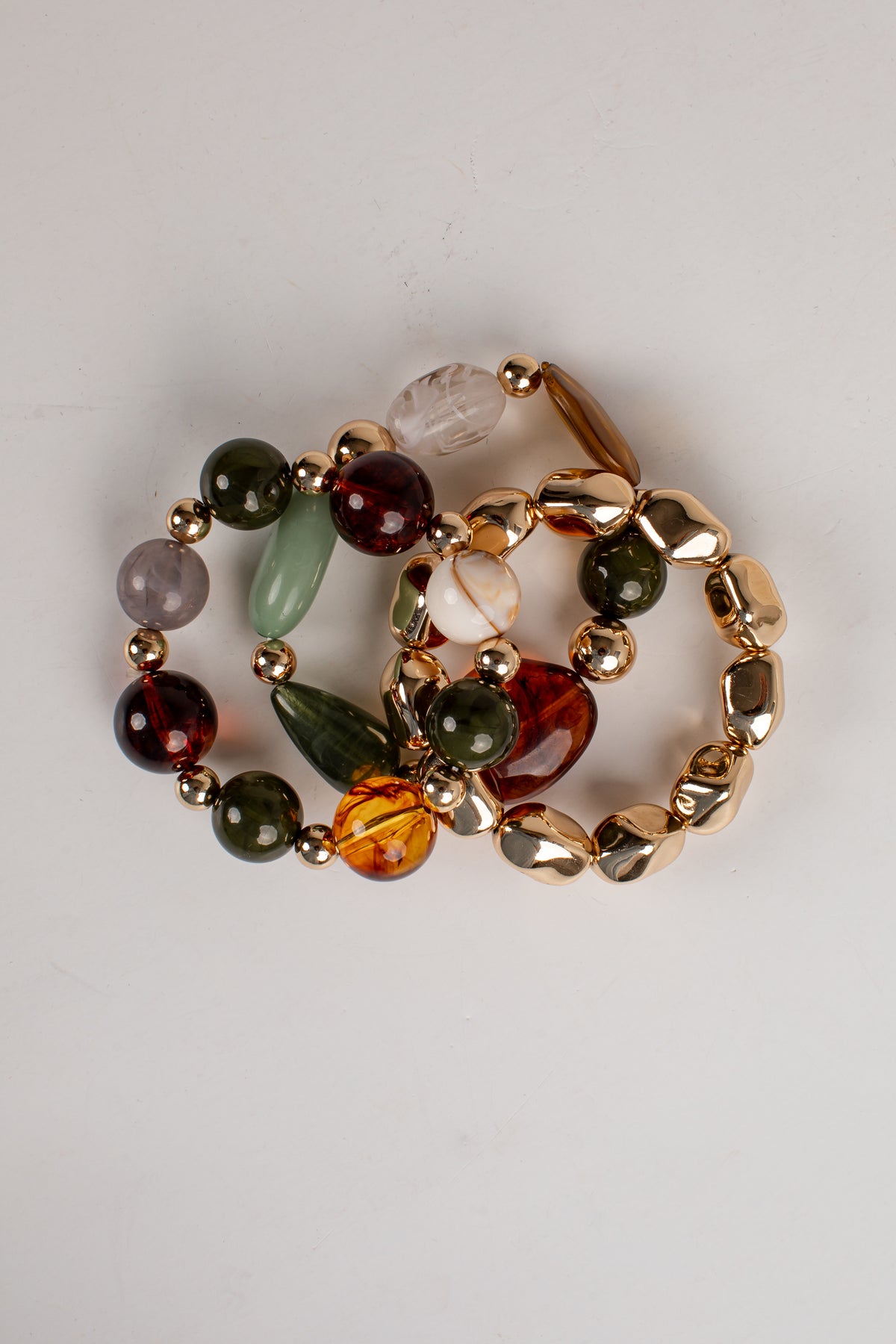 Vienna Gold Beaded Bracelet Set