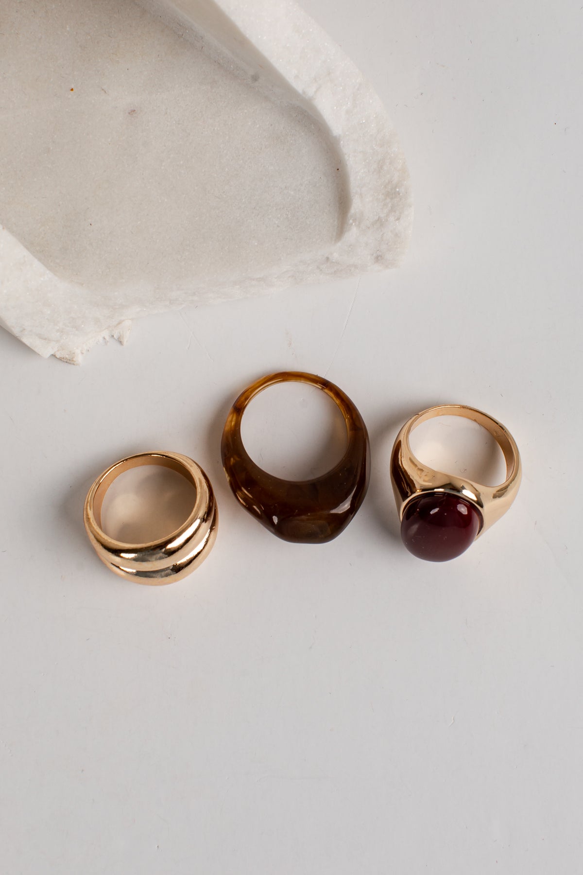 Joline Gold Stone Ring Set