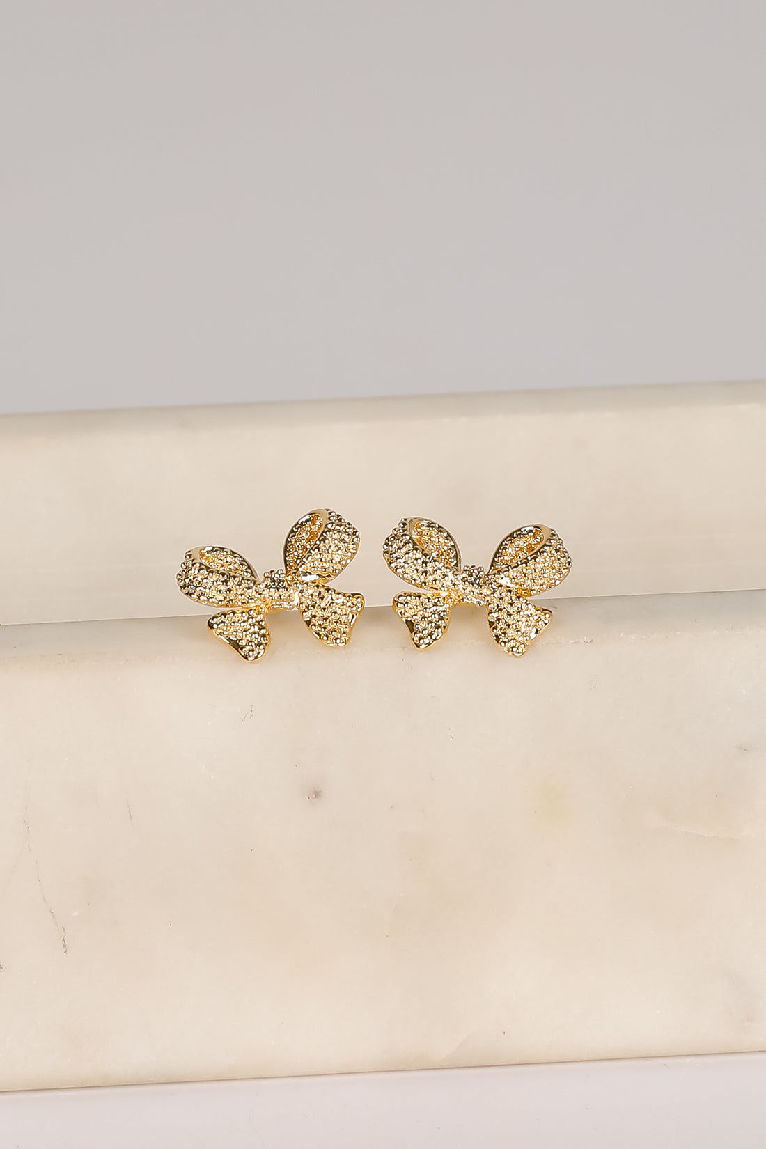 Mckenna Gold Bow Earrings