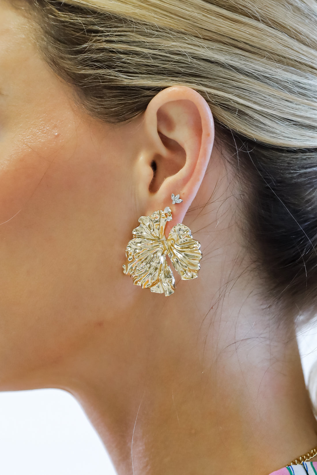 Quinn Textured Statement Earrings