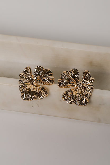 Quinn Textured Statement Earrings