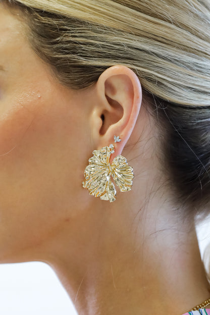 Quinn Textured Statement Earrings