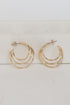 Tori Gold Triple Hoop Earrings