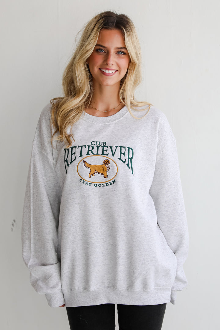 Golden Retriever Light Heather Grey Sweatshirt