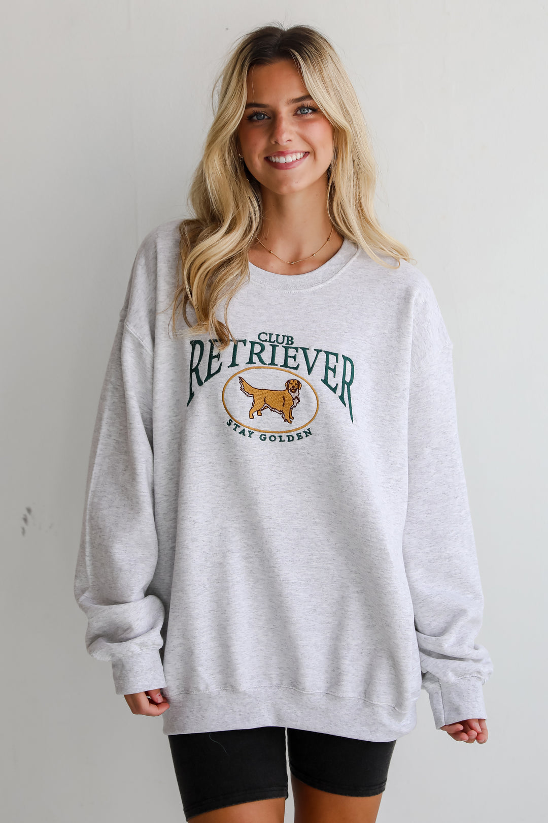 Golden Retriever Light Heather Grey Sweatshirt