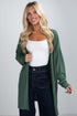 green cardigan