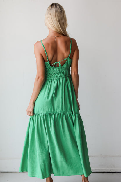 Delightful Sweetness Green Maxi Dress