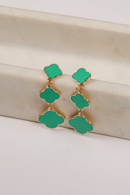 Ashley Quatrefoil Drop Earrings