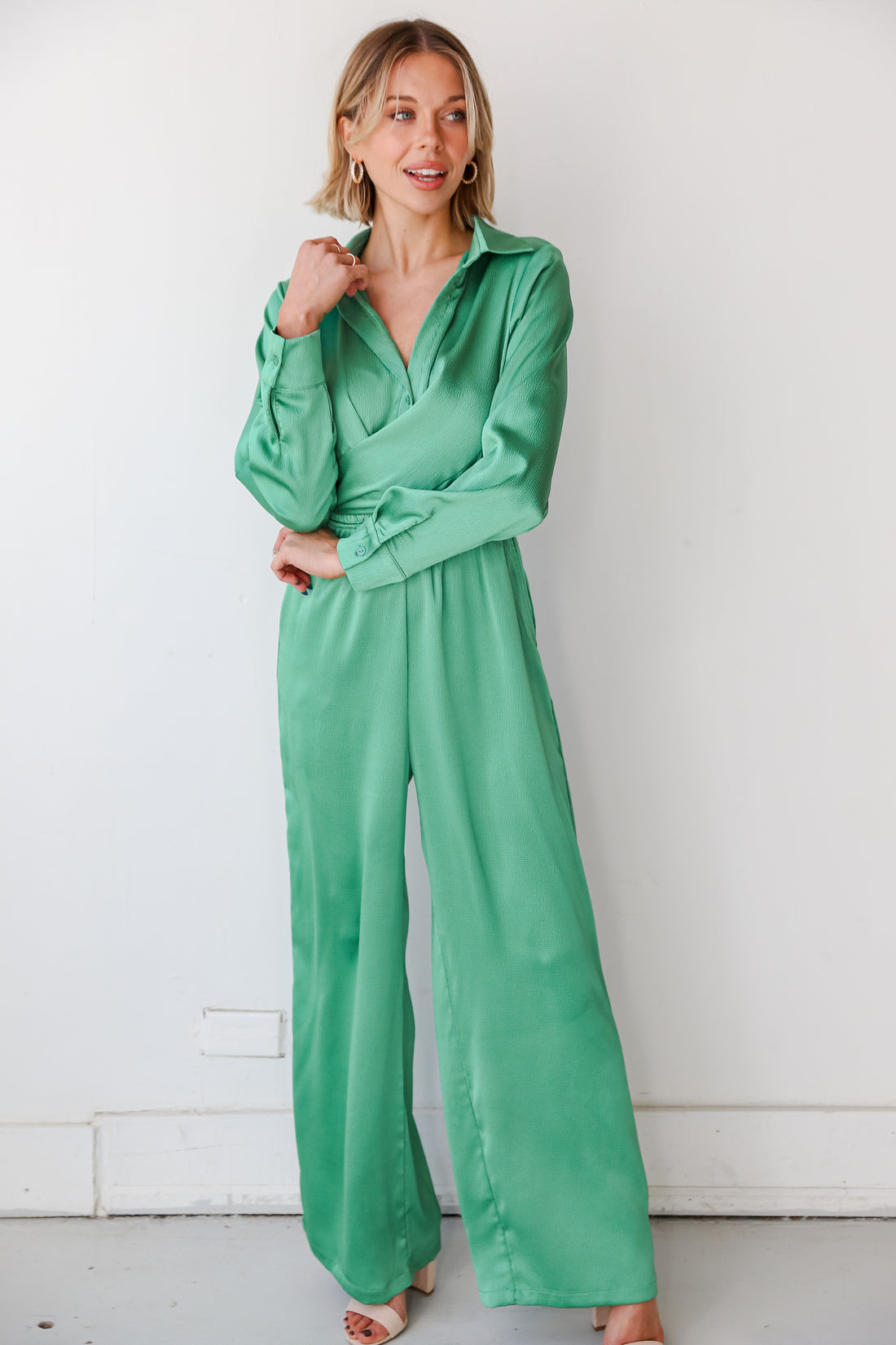 satin jumpsuit