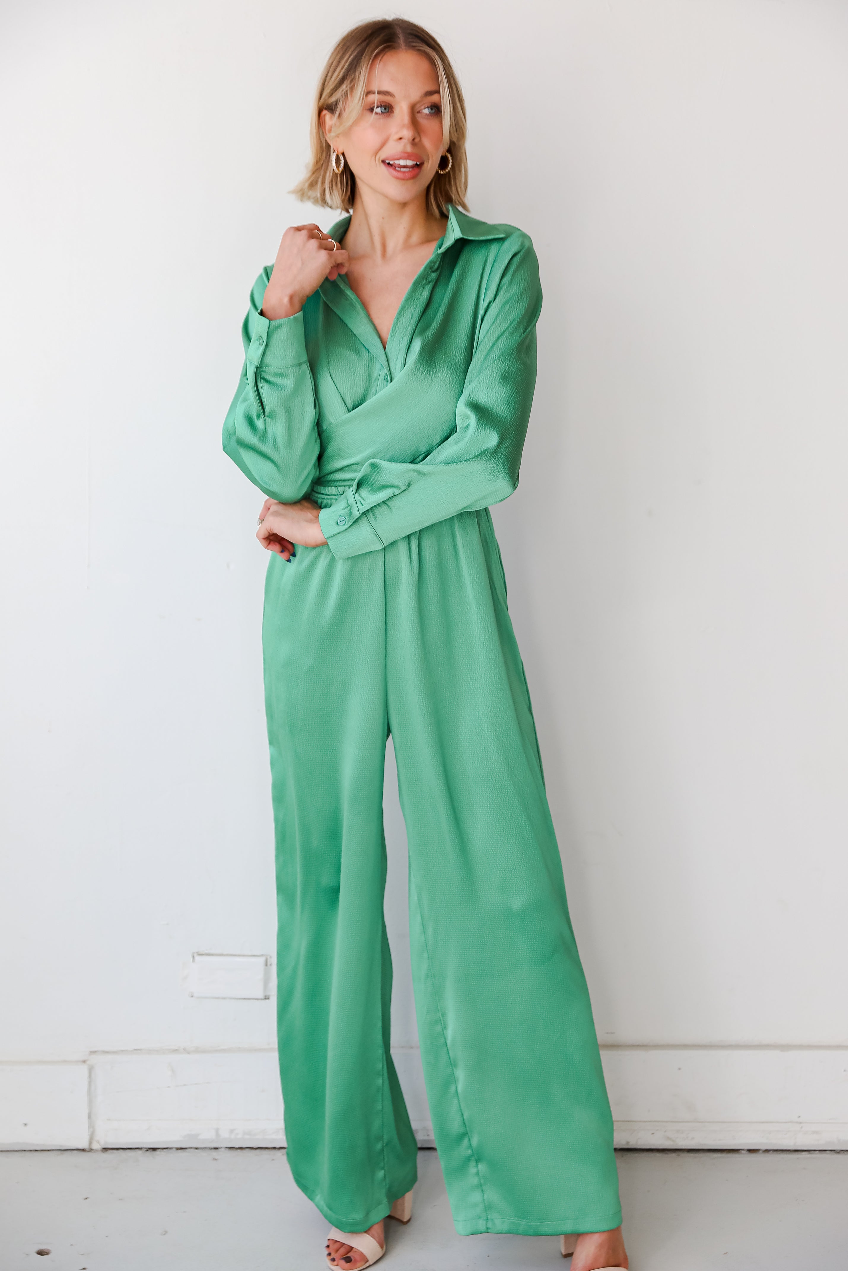 satin jumpsuit