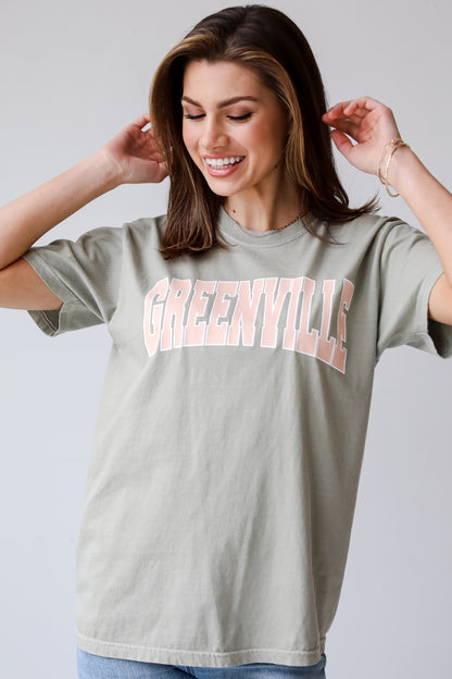 cute Khaki Greenville Tee