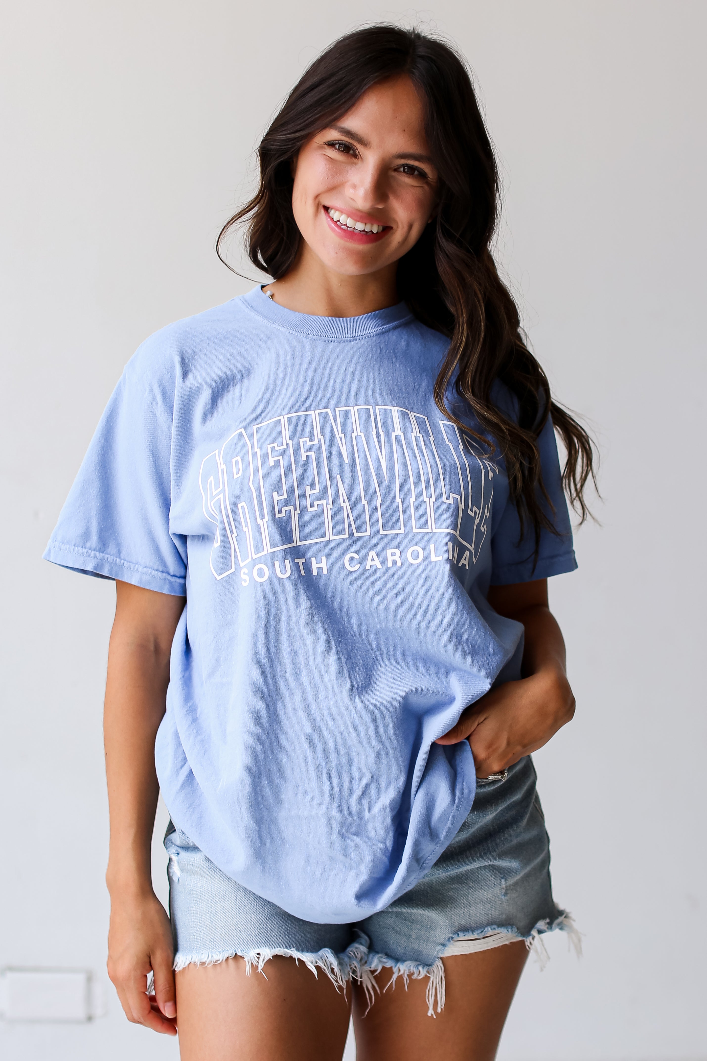 Light Blue Greenville South Carolina Tee