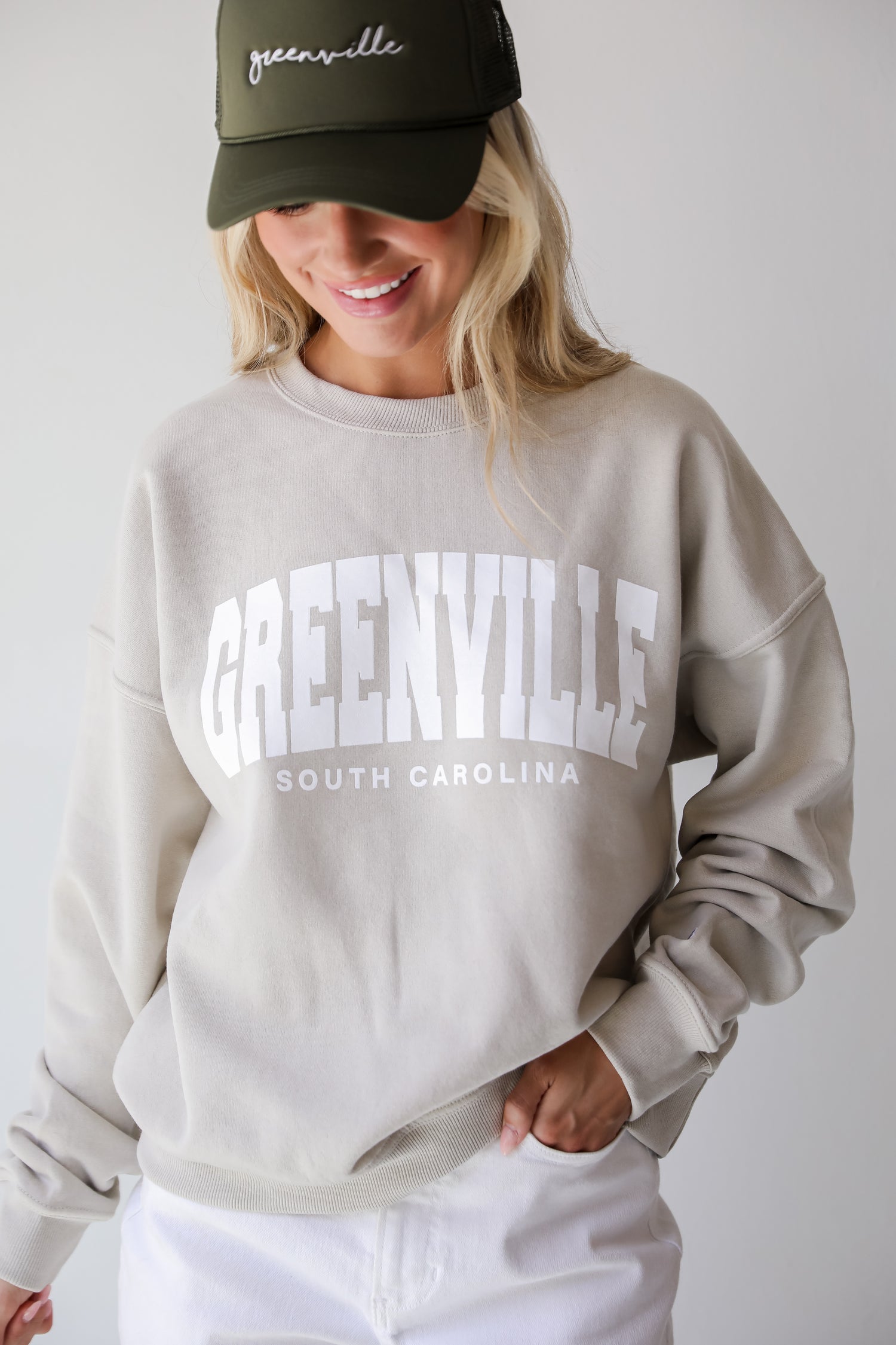 Tan Greenville South Carolina Sweatshirt