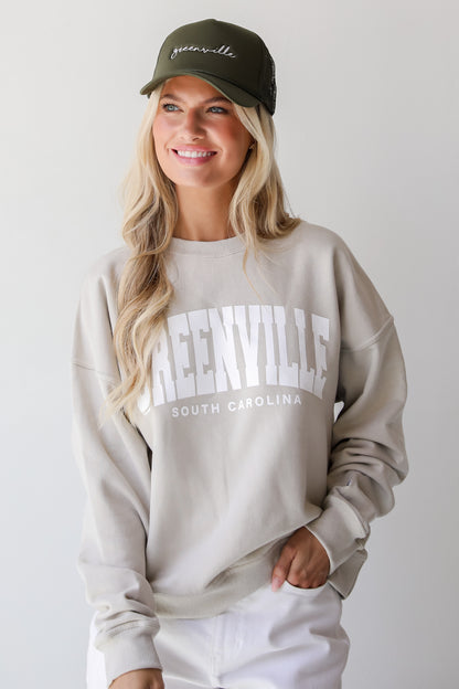 Tan Greenville South Carolina Sweatshirt