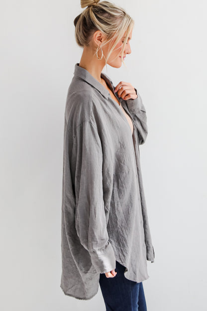 Allison Oversized Button-Up Blouse