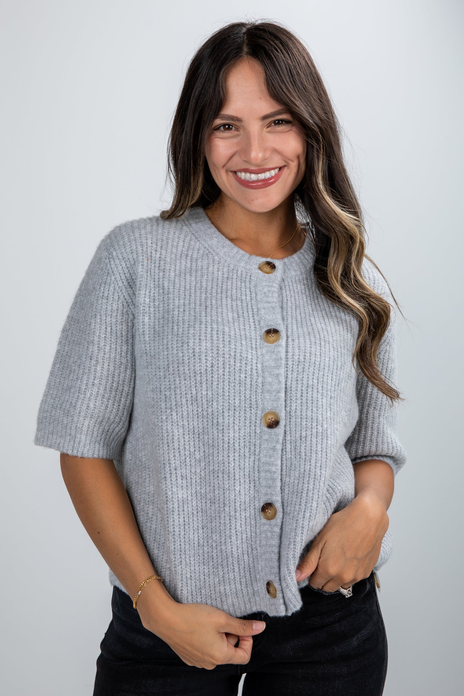 short sleeve cardigan