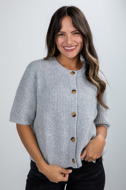 short sleeve cardigan