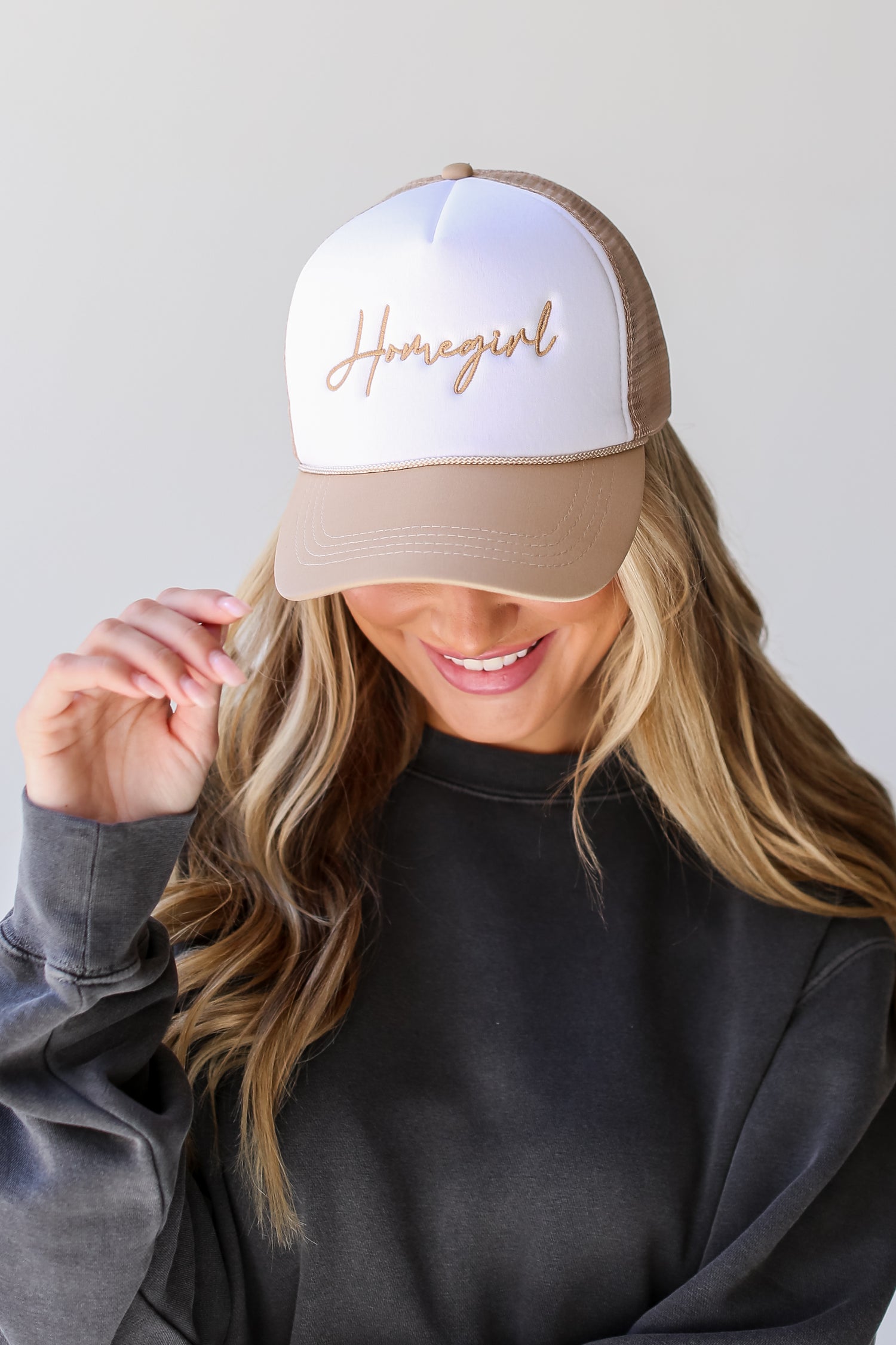 Taupe Homegirl Trucker Hat