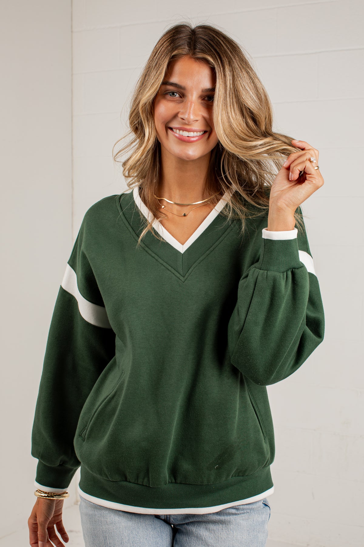 Varsity Weekend Hunter Green Sweatshirt