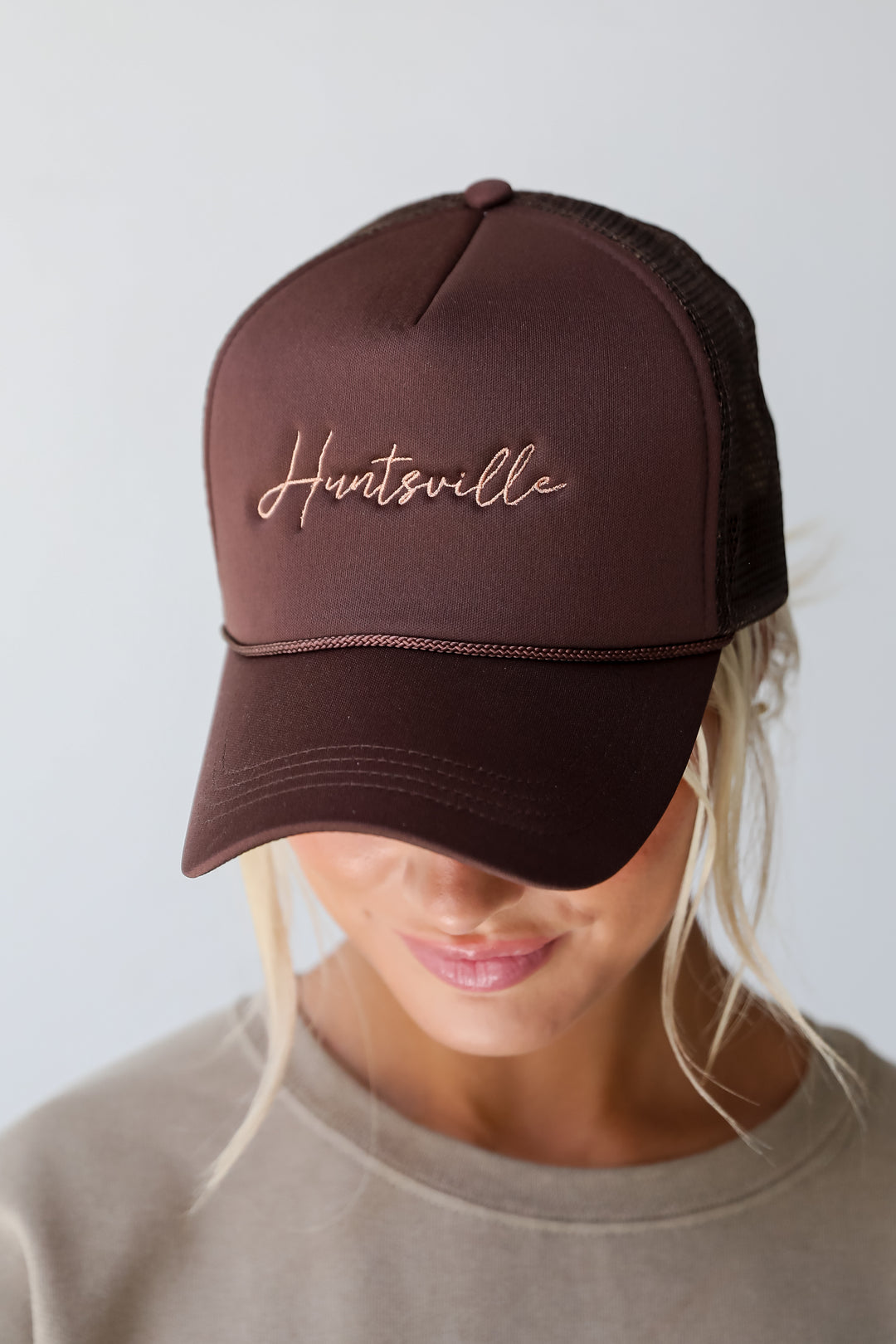 Brown Huntsville Trucker Hat