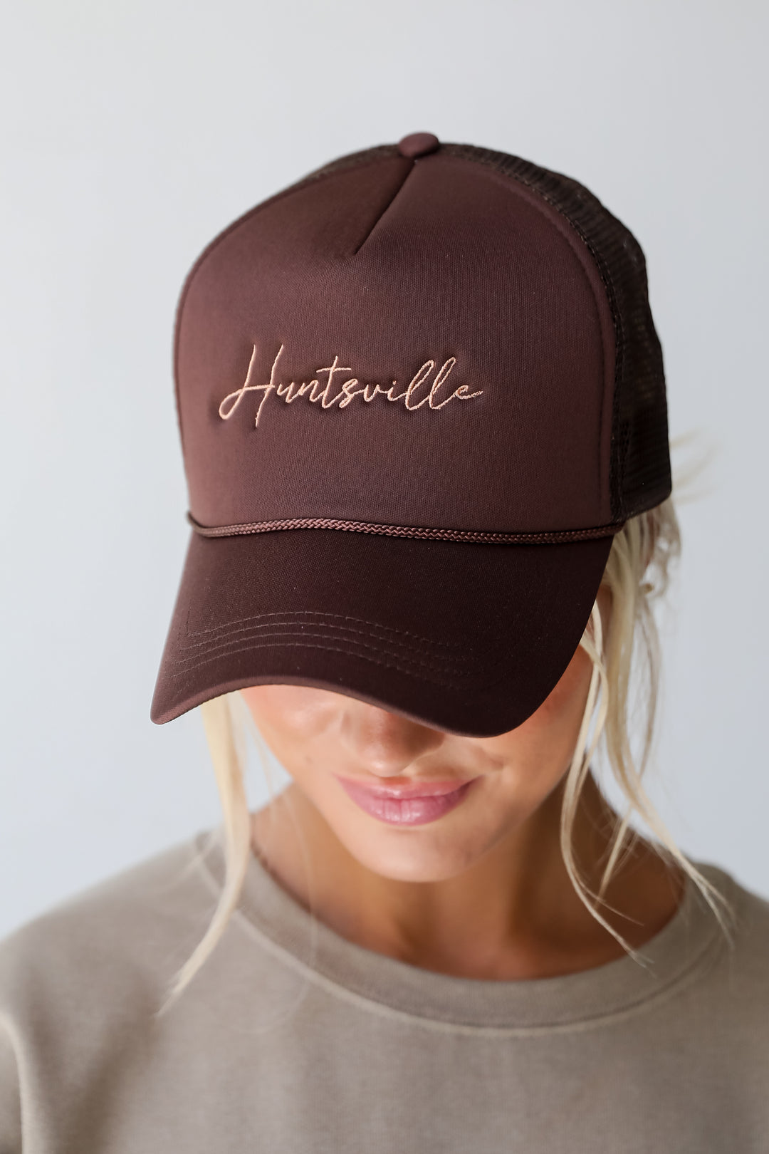 Brown Huntsville Trucker Hat