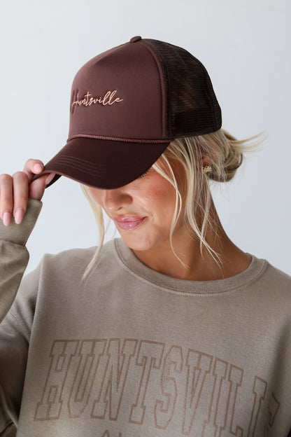 Brown Huntsville Trucker Hat