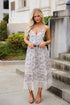Feel The Sunshine Ivory Floral Maxi Dress