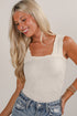 Flirty Bliss Flower Knit Tank