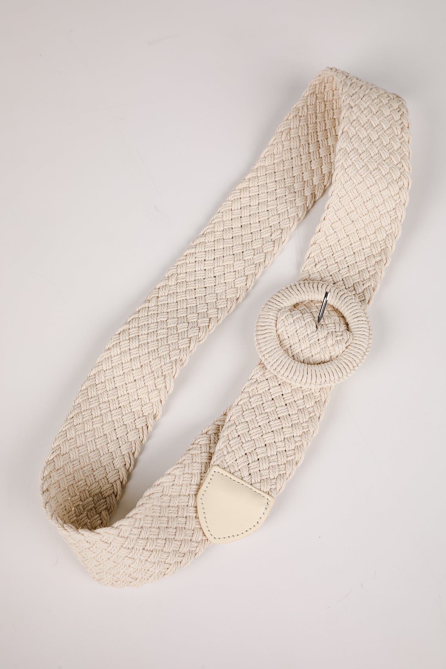 Keep It Together Ivory Straw Belt