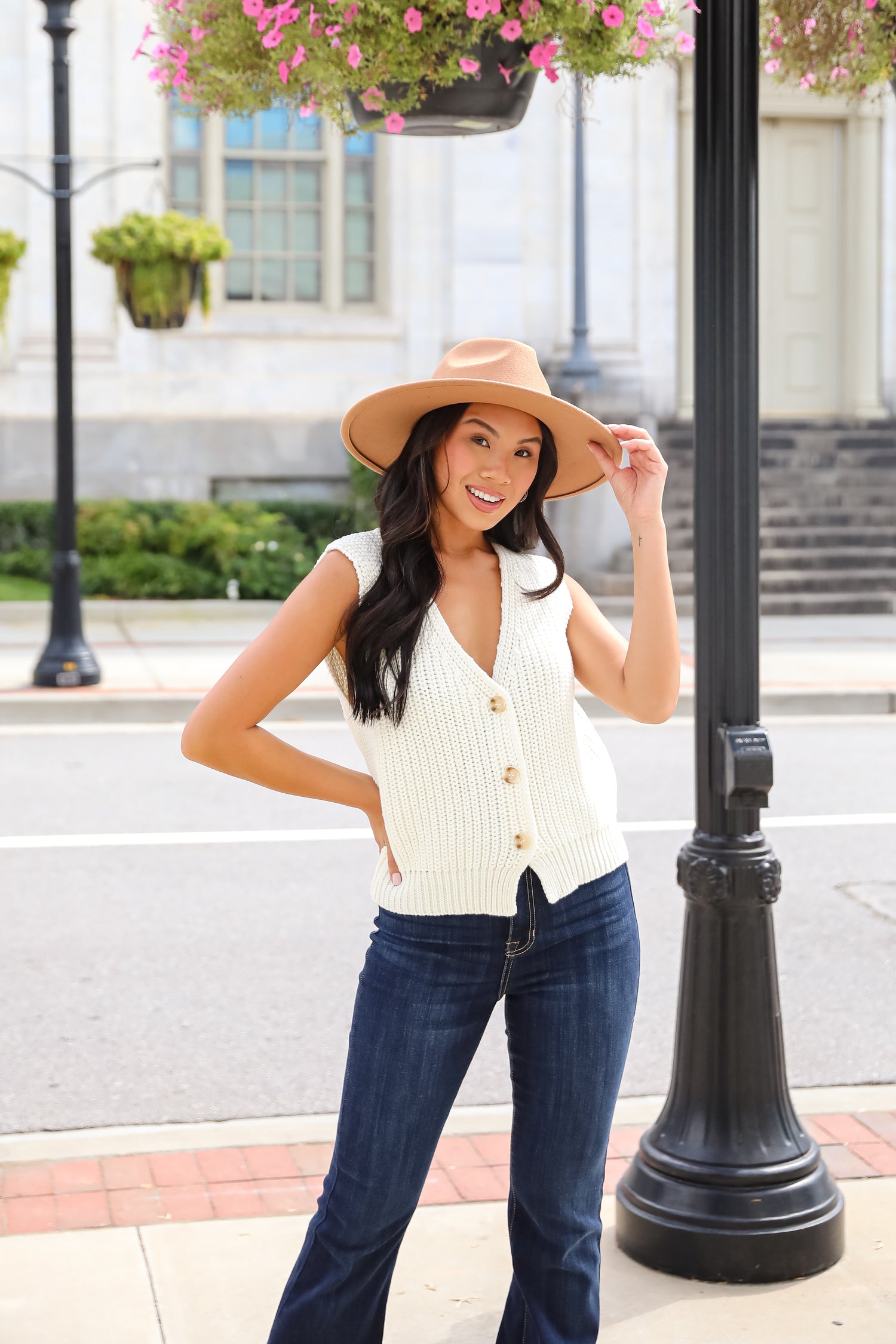 Cozy Guarantee Ivory Sweater Vest