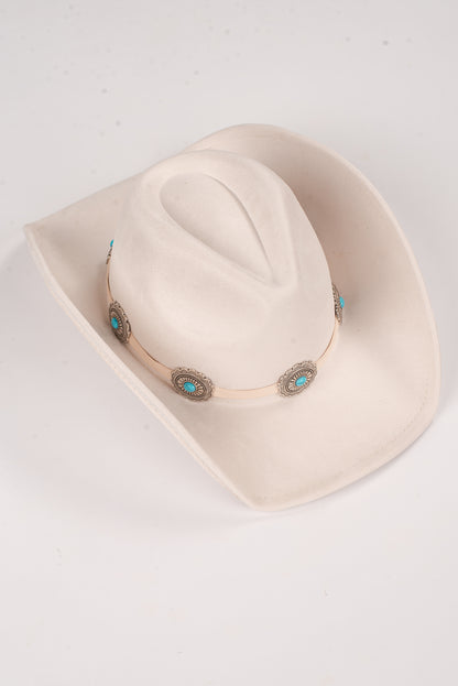 All American Ivory Fedora Western Hat