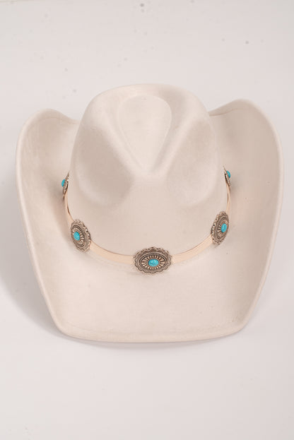 All American Ivory Fedora Western Hat