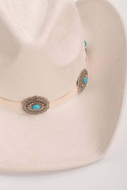 All American Ivory Fedora Western Hat