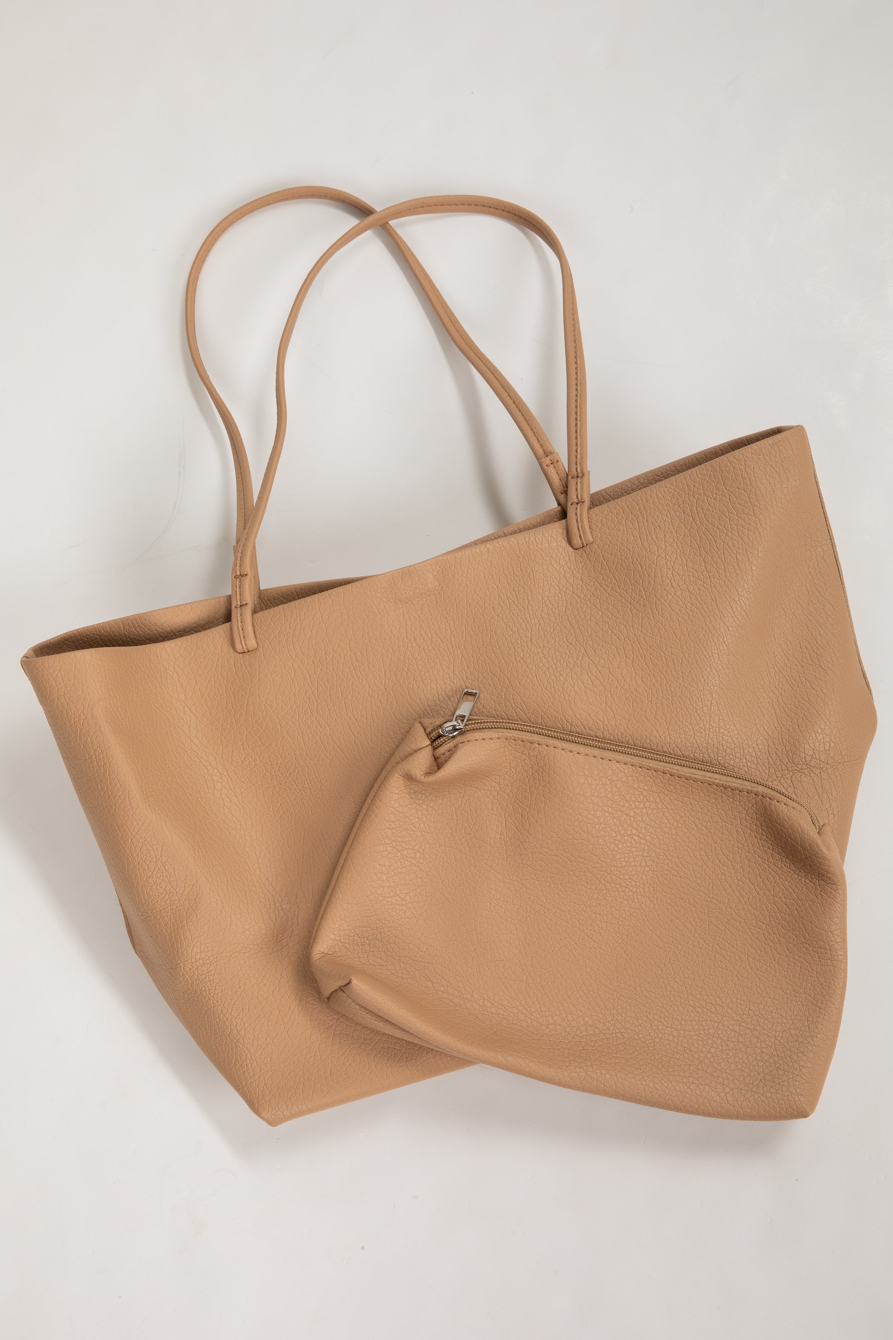 taupe shoulder bag