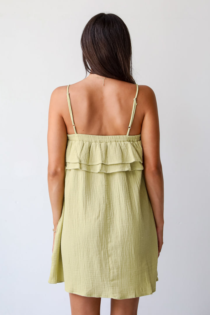 Adoring Sunshine Linen Mini Dress