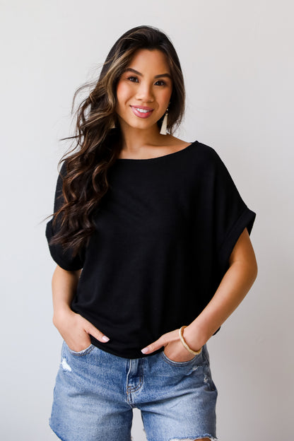 black t shirt