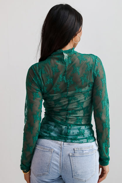 Gorgeous Attraction Lace Mesh Top