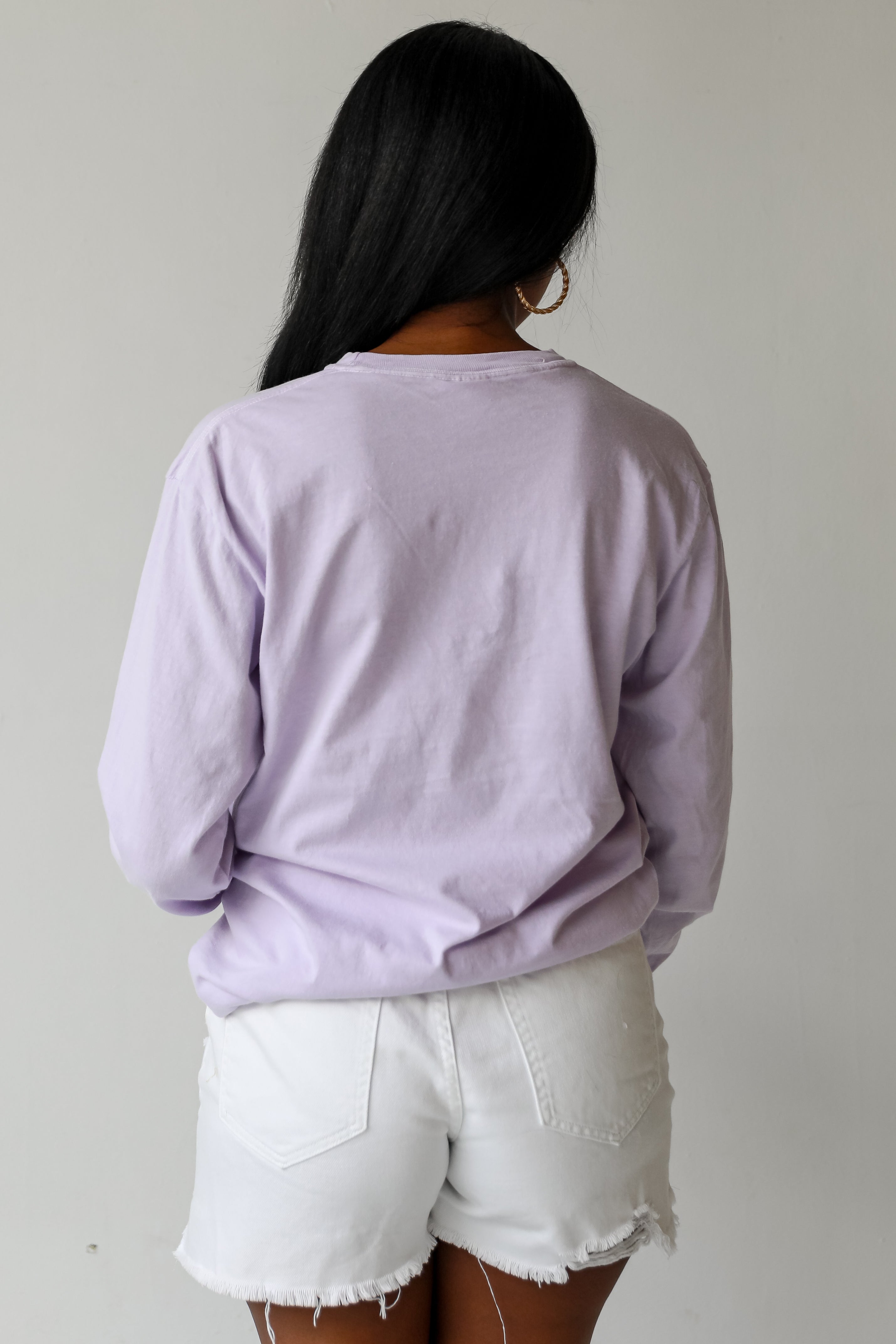 Lavender Dahlonega Georgia Long Sleeve Tee back view