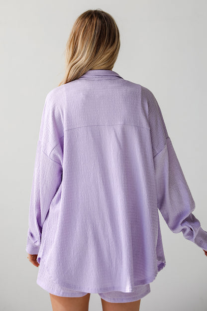 trendy oversized button up