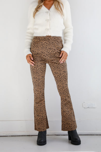 Wild Vision Leopard Flare Pants