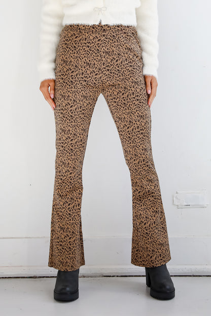 Wild Vision Leopard Flare Pants