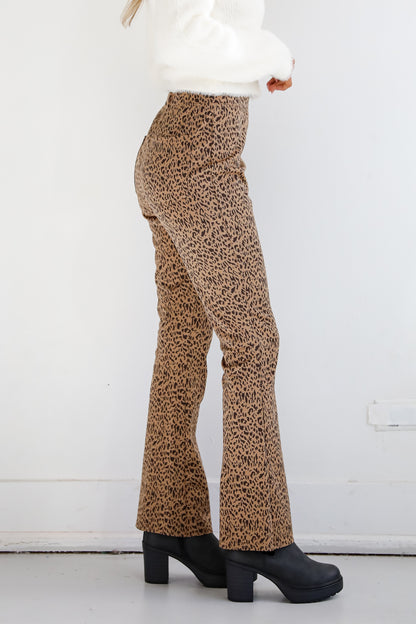 Wild Vision Leopard Flare Pants