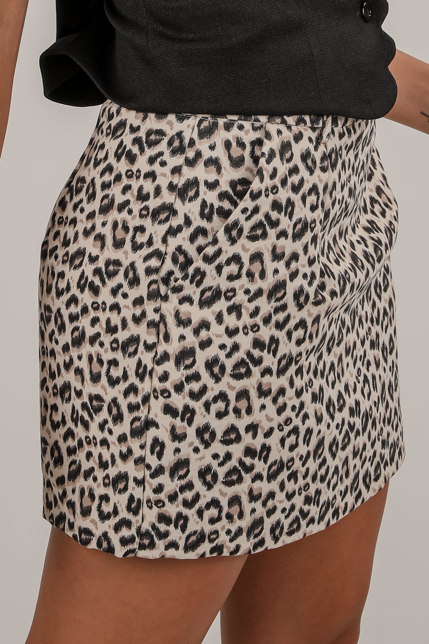A Little Bit Fancy Leopard Mini Skirt