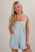 Pretty Please Light Blue Romper