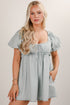 Be Yourself Light Wash Denim Romper