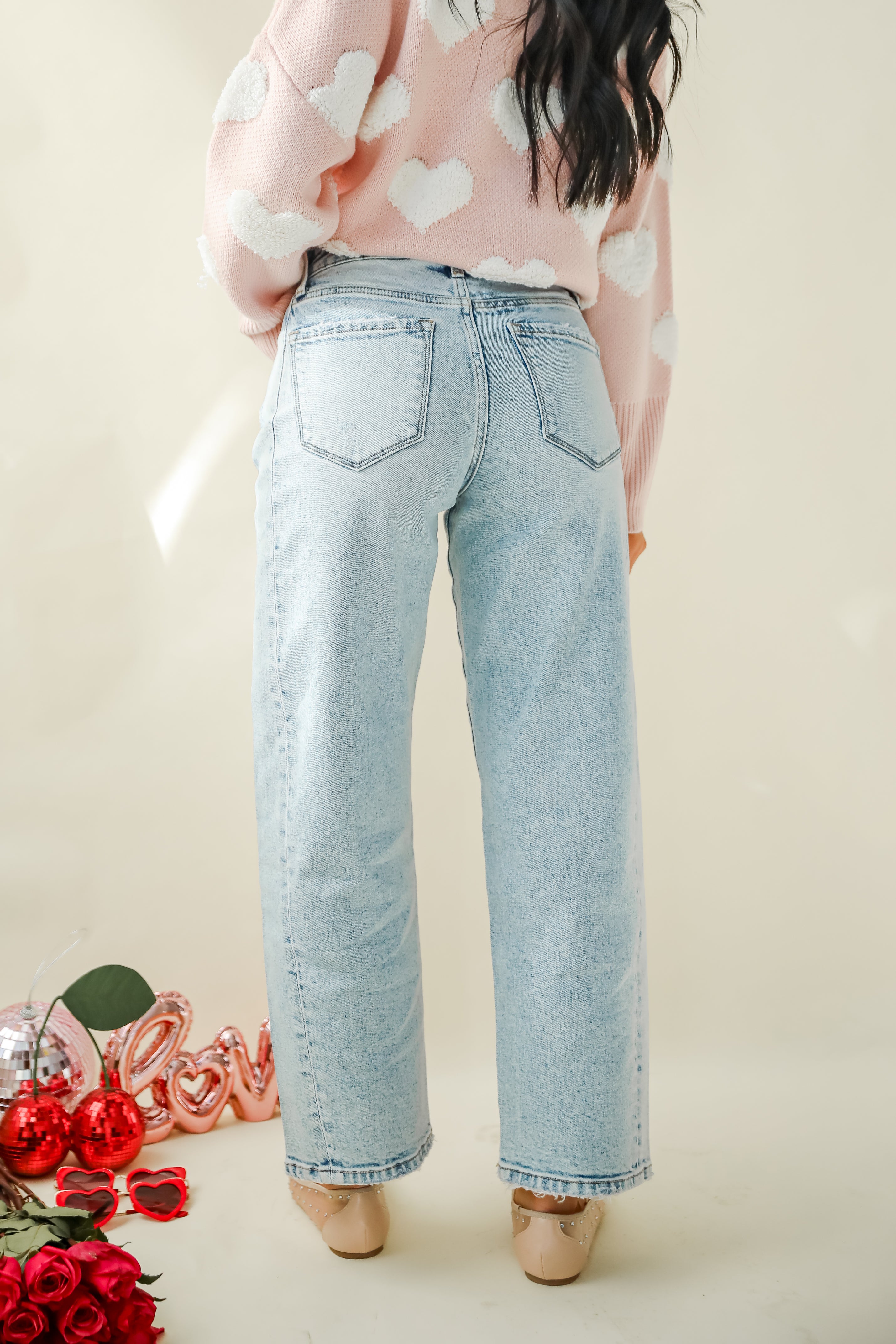 Chelsey Light Wash Barrel Jeans