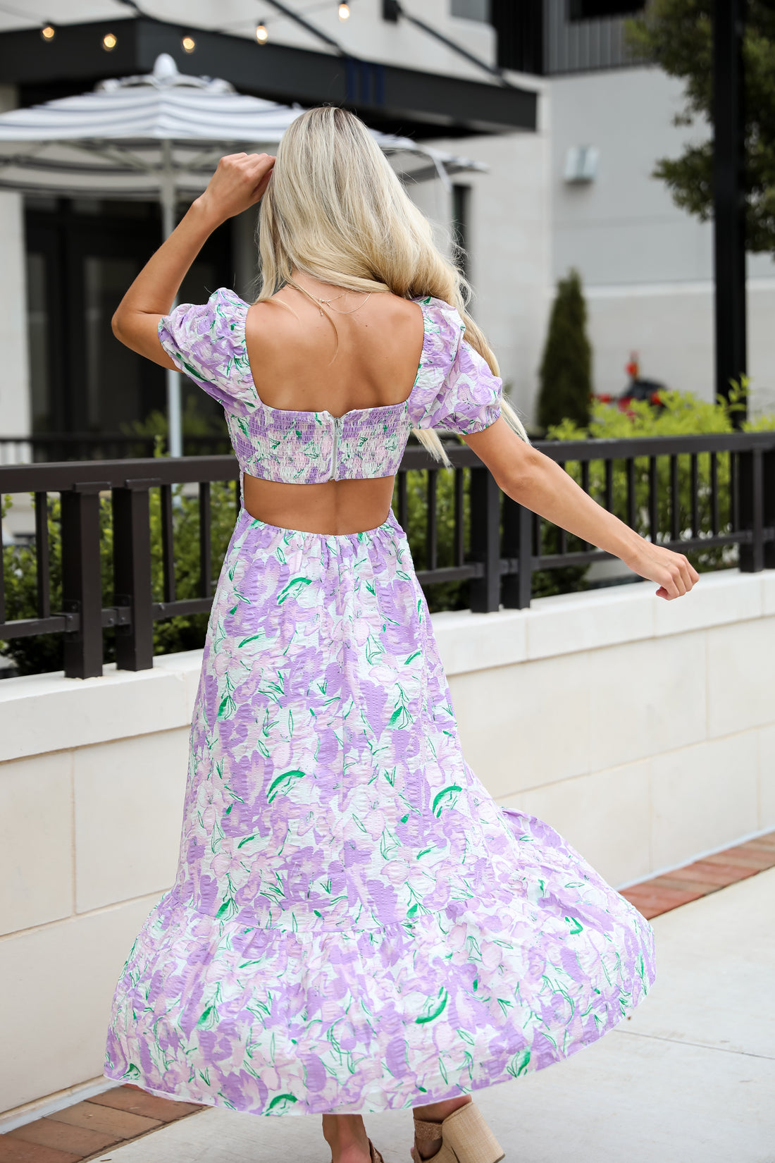 Cutest Sight Lilac Floral Maxi Dress